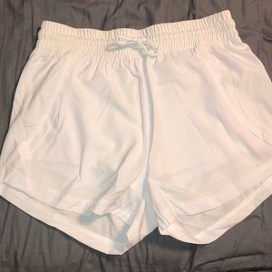 Lululemon white 3” shorts